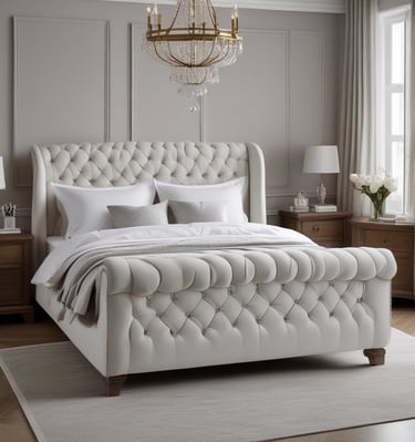 Double Sleigh Bed With Mattress affiliate link.
