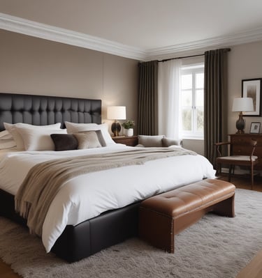 King Size Leather Bed paid link.