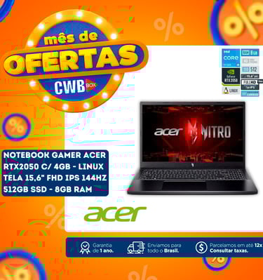 imagem de notebook gamer acer
