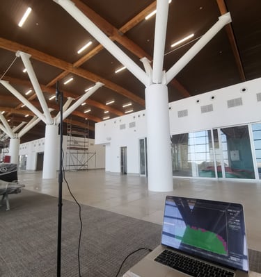 Acondicionamiento acústico en aeropuerto Chile, Ecuador