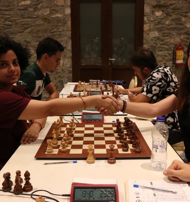 playing chess in the 5th OPEN SKG