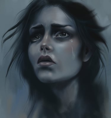 woman in grief