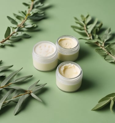 An aesthetic shot of pureverve botanicals products against a sage green background.