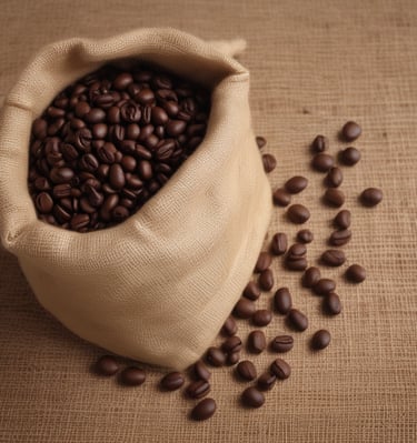 shallow focus photography of coffee beans in sack
