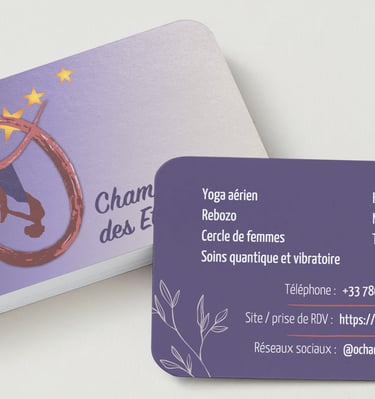 Création de carte de visite professionnel par elsa betty design