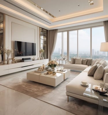 Modular tv unit for residential space