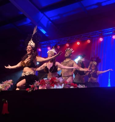 a group of dancers performing a show
