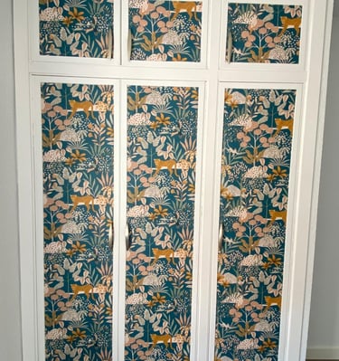 AB Pintores en Rivas Vaciamadrid papel pintado armario