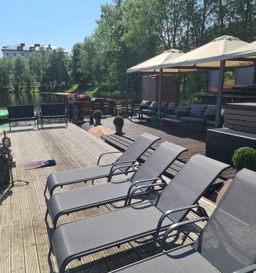 Sunbathing at Riga Party Port