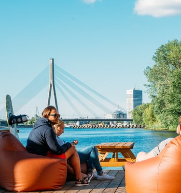 Chilling at the Party Port Riga