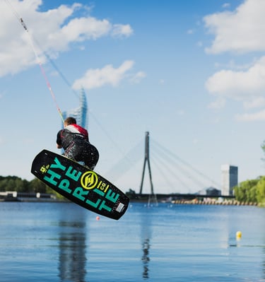 Wakeboarding at Riga Party Port