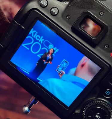 Camera mostrando foto no banner