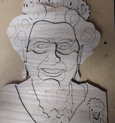 queen elizabeth face drawing height setting