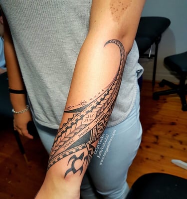 Polynesian Forearm tattoo carl cocker polynesian tattoo artist brisbane sydney perth melbourne austr