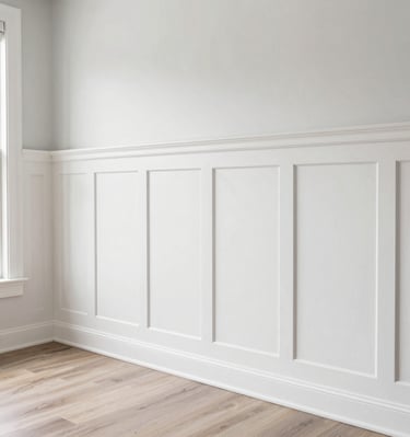 Close-up of a beautifully installed shiplap accent wall in a cozy Orlando living room.