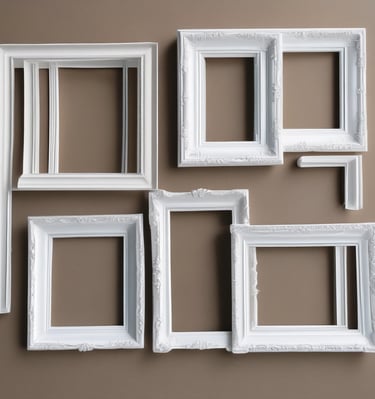 An assortment of auto parts, expertly painted and ready for installation.
