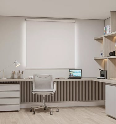 Persianas enrollables blackout para control total de luz y privacidad, fabricadas con materiales de 