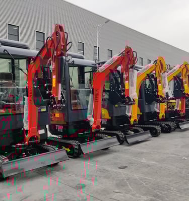 mini diggers on sale at Tiny Excavator