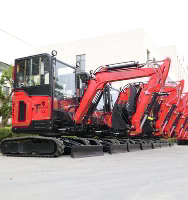 TERROR X2 mini excavators with cabins and AC