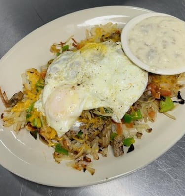 breakfast at the rustic spoon in weaubleau