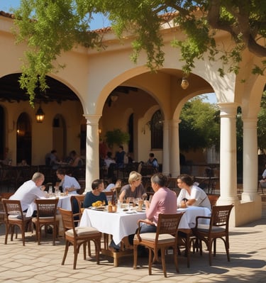 A stunning view of the colonial architecture of Hacienda Villas de Coatepec.