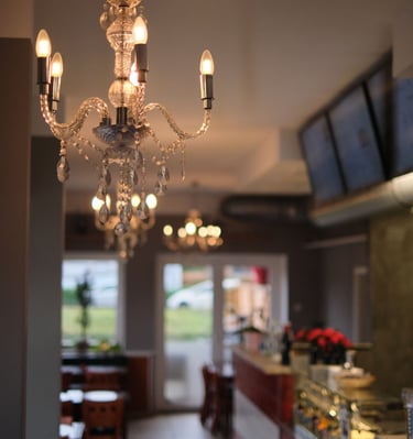 Korfu Grill Lampen, Hintergrund Laden