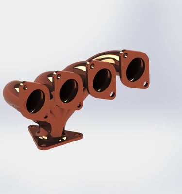 design and analysis of exhaust manifold