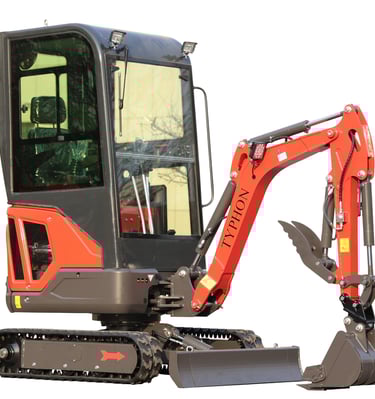 4000lbs mini excavator with cabin machinery with swing bbom
