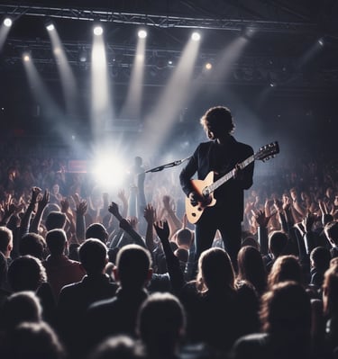 A diverse group of people collaborating on a project.