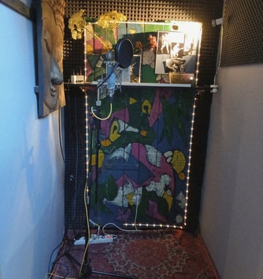 vue cabine du studio rosebirdstudio