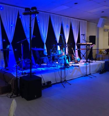 Stage, sound, lights, instruments