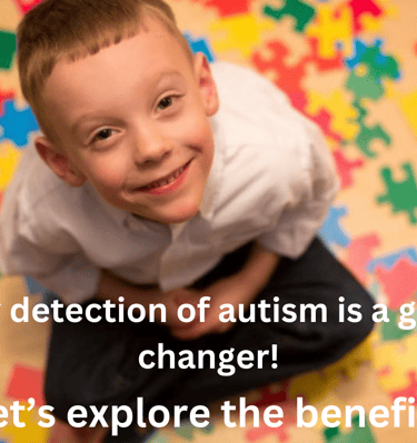 a boy with autism and autism playing with puzzle pieces