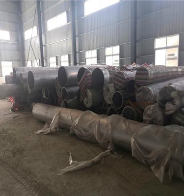 large aluminum tubes