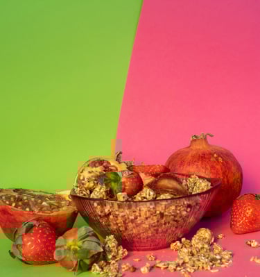 granola de frutas y cáñamo natural y crujiente Sr. Valley Hemp Foods