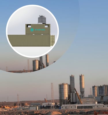 concrete cooling chiller ice plant