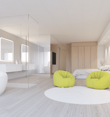 reforma vivienda unifamiliar chimenea