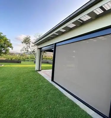 Awnings Ziptrak Zipscreen - CCS Blinds & Shutters