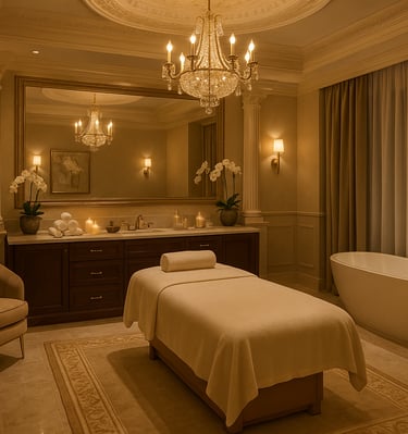 Luxury spa interiors at Colour Spa & Hammam in Kharghar
