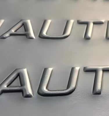 Embossed logo effect on a bag, a durable and premium custom manufacturing option.