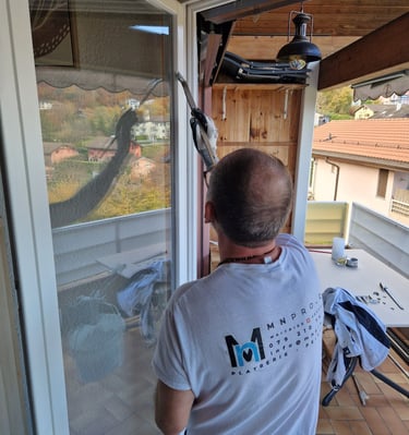 peinture des fenêtres extérieurs