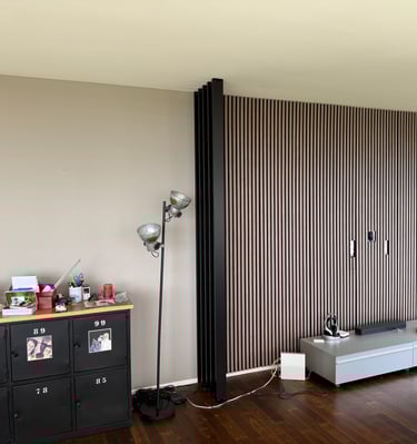 pose d'éléments décoratifs