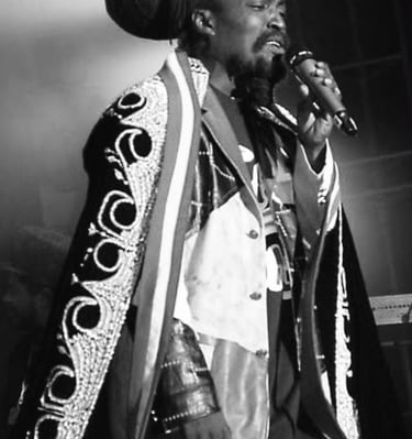 Man singing on stage