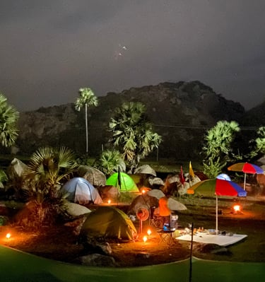 Under the Starlit Sky at Barabar Hills