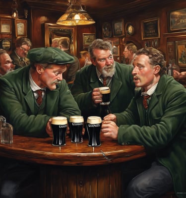 people drinking Guinness