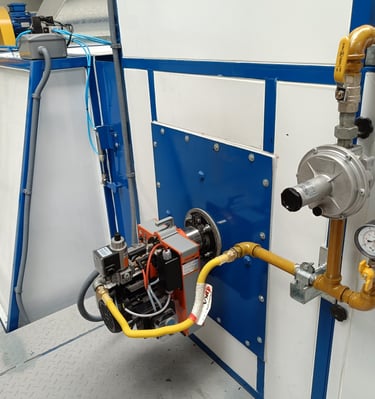 Quemador a gas para hornos o cabinas de pintura electrostática, pintura en polvo 