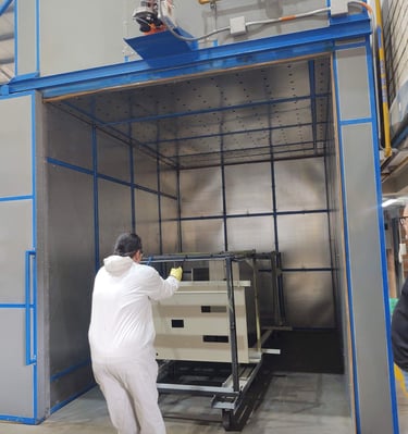 Quemador a gas para cabina de pintura electrostática 