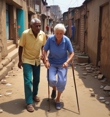 A banner featuring a medieval-style shield and coat of arms with a lion holding a flag. The banner has a red and green background, and the text at the top reads 'NATIONAL UNION OF WOMEN'S SUFFRAGE SOCIETIES.' The top edge of the banner is crenellated, resembling a castle wall.