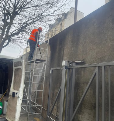 nettoyage de mur