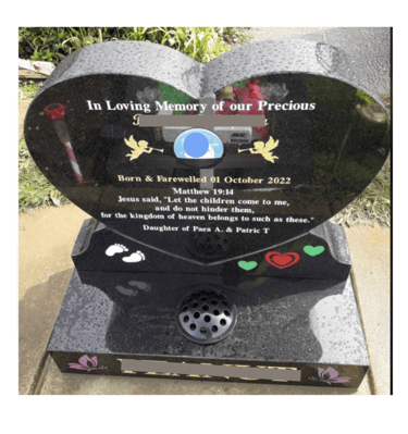 Baby headstone in Auckland NZ 