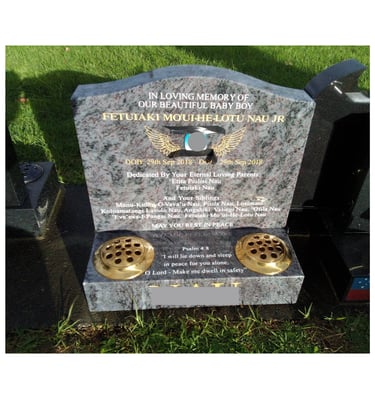 Baby headstone in Mangere Auckland NZ